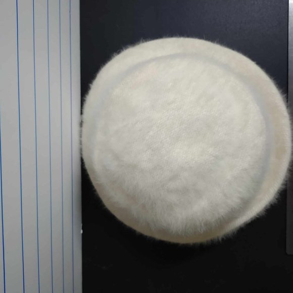 Elegant White Fuzzy Hat - Picture 5 of 9